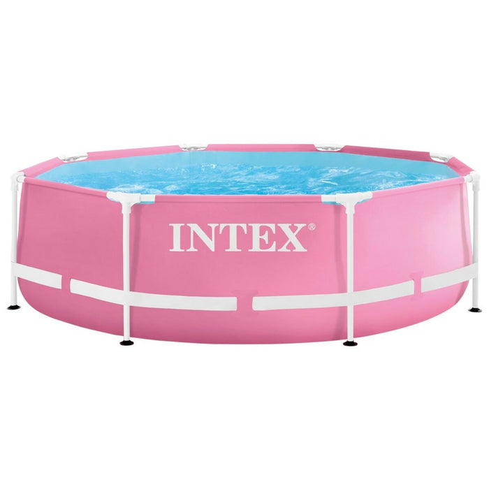 Piscină Detașabilă Intex Metal Frame 28290NP Roz 244 x 74 x 244 cm