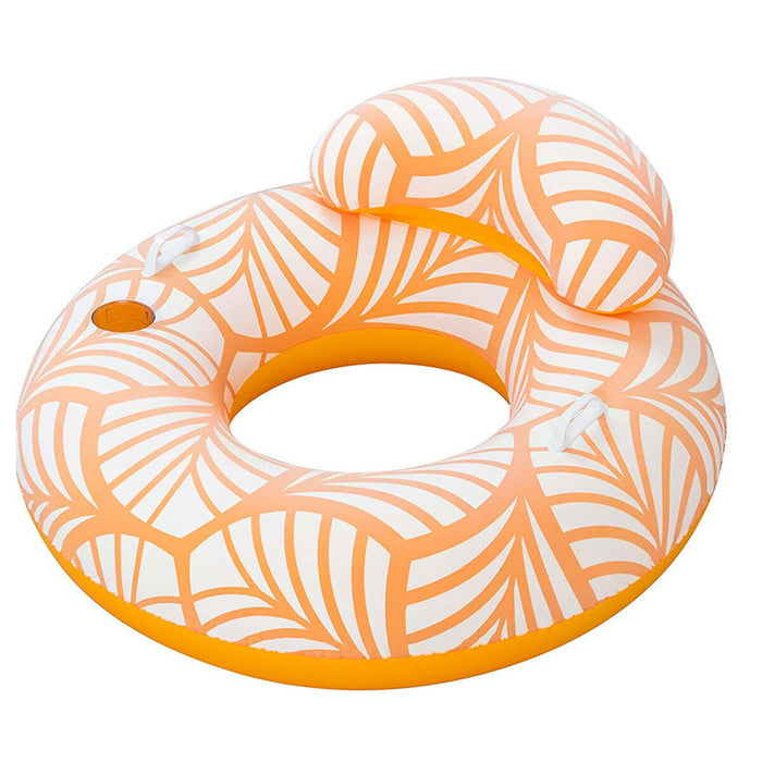 Scaun gonflabil pentru piscină Bestway Deluxe 118 x 117 cm Portocaliu