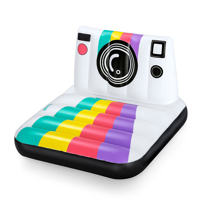 Scaun gonflabil pentru piscină Bestway Aparat foto 127 x 102 cm Multicolor