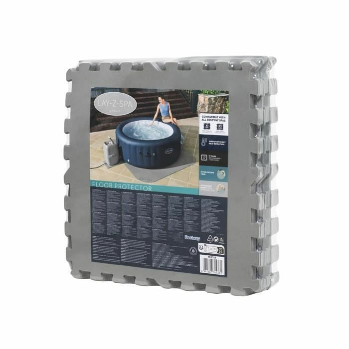 Protecție de podele pentru piscine detașabile Bestway Lay-Z-Spa 196 x 196 cm Gri Polietilenă
