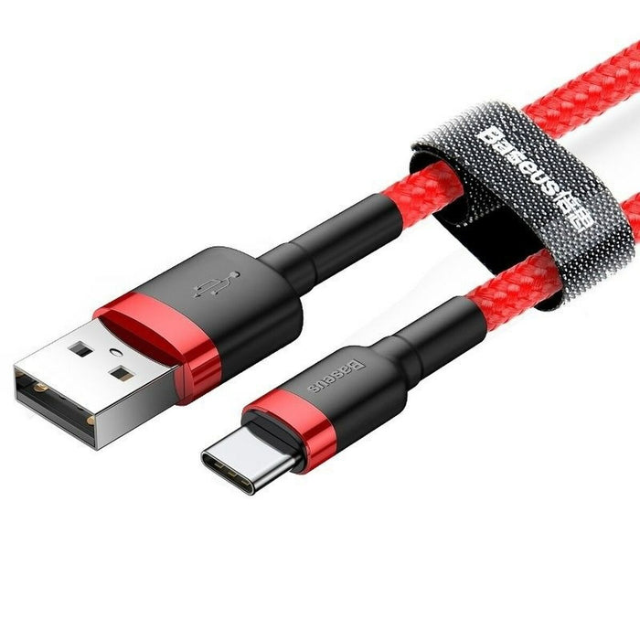Cablu USB A la USB C Baseus Cafule Roșu 24 2 m