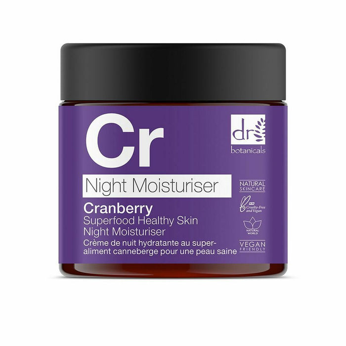 Cremă de Noapte Superfood Botanicals Hidratant Afine (60 ml)