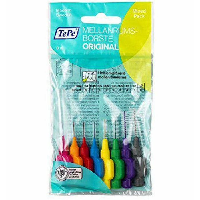 Perii interdentare Tepe Multicolor (8 Piese)
