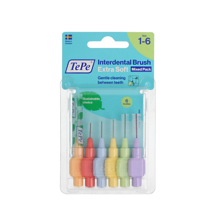Perii interdentare Tepe Multicolor Supersoft (6 Piese)