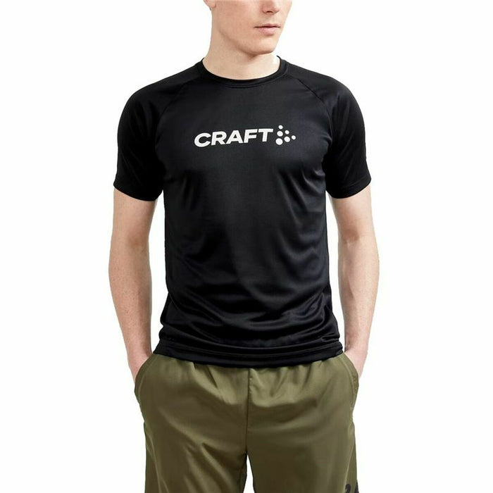 Tricou cu Mânecă Scurtă Craft Core Essence Logo Negru