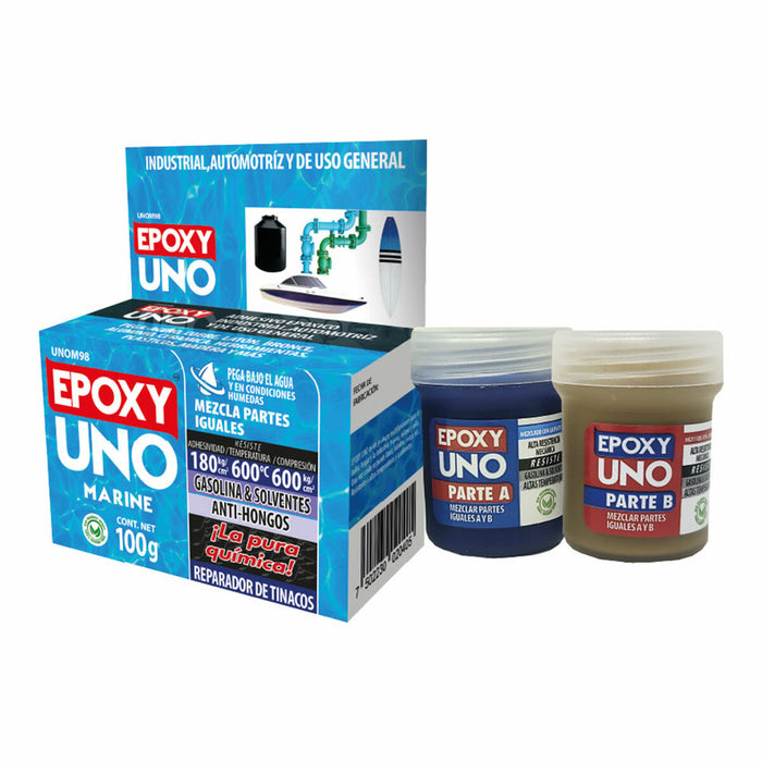 Two component epoxy adhesive Fusion Epoxy Black Label Unom98 Universal Bleumarin 100 g