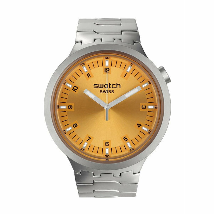 Ceas Unisex Swatch SB07S103G Galben Argintiu