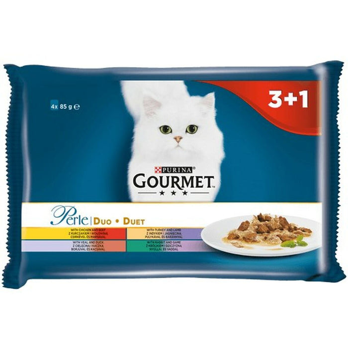 Mâncare pentru pisici Purina Pui Vițel Carne de oaie Rață Laukinis šernas Iepure 4 x 85 g