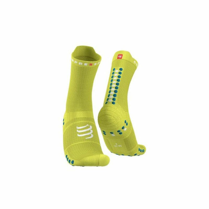 Șosete Sport Compressport Pro Racing Verde lămâie