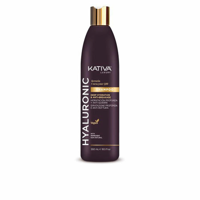 Șampon Kativa Hyaluronic Coenzyme Q10 Keratină (550 ml)