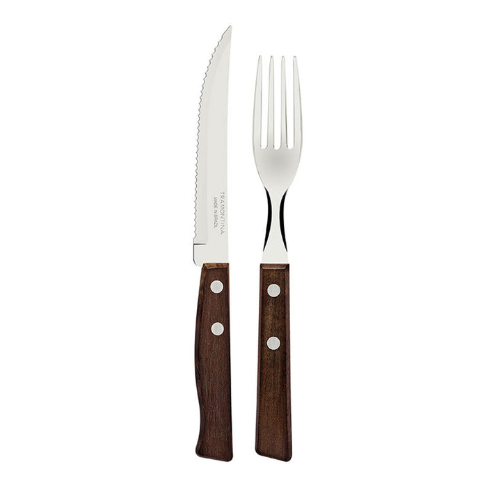 Set de Tacâmuri Tramontina Tradiţional Lemn Oțel inoxidabil 12 Piese