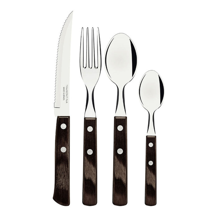 Set de Tacâmuri Tramontina Polywood Oțel inoxidabil 24 Piese