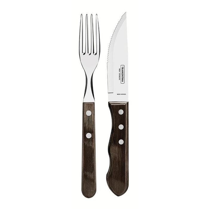 Set de Tacâmuri Tramontina Pizza Polywood Oțel inoxidabil 8 Piese