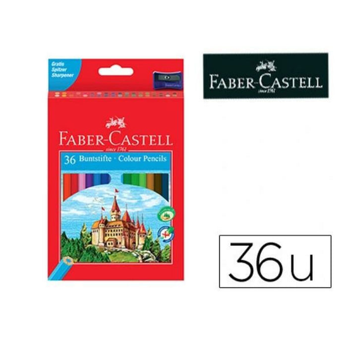 Creioane culori Faber-Castell Castle Multicolor 36 Piese
