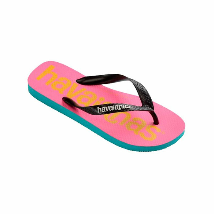Șlapi pentru Damă Havaianas Top Logomania Albastru Roz