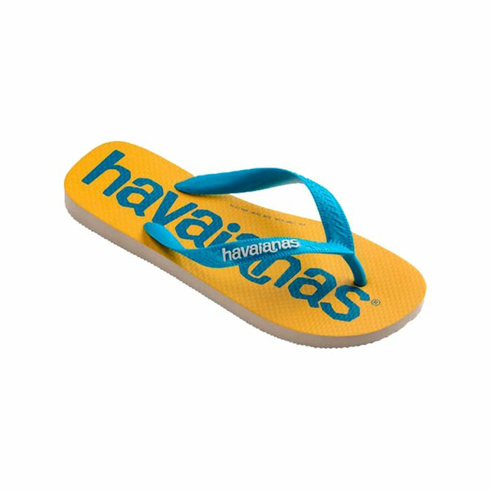 Șlapi pentru Damă Havaianas Top Logomania Albastru Galben