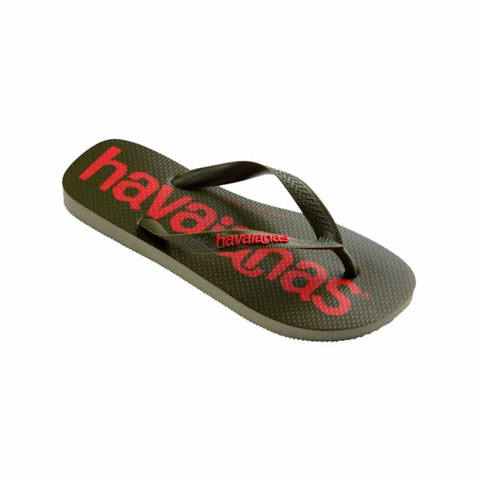 Șlapi pentru Damă Havaianas Top Logomania Roșu Verde inchis Măslină