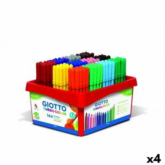 Set de Carioci Giotto Turbo Color Multicolor (4 Unități)