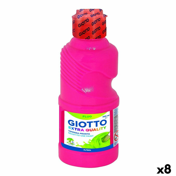 Tempera Giotto Fluo Roz 250 ml (8 Unități)