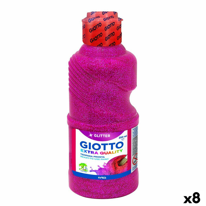 Tempera Giotto Glitter Magenta 250 ml (8 Unități)