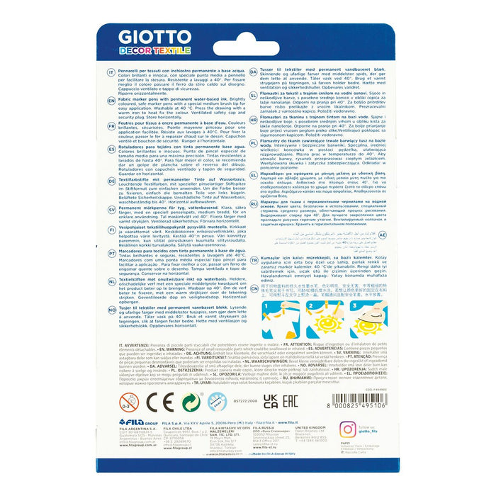 Set de Carioci Giotto F49490000 Multicolor (12 Piese)