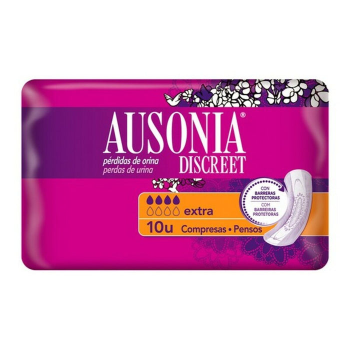 Absorbante pentru Incontinenţă Extra Ausonia Discreet (10 uds) 10 Unități