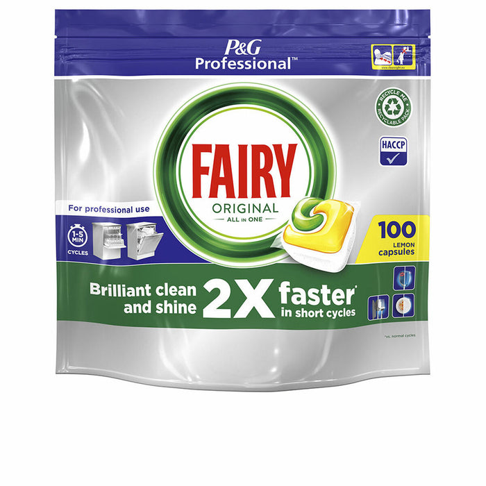 Pastile pentru Mașina de spălat vase Fairy All in 1 Original Lămâie (100 Unități)