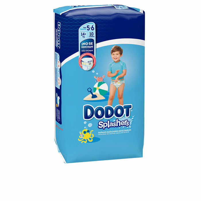 Servețele pentru copii Dodot Splashers 14 Kg 5-6 (10 Unități)