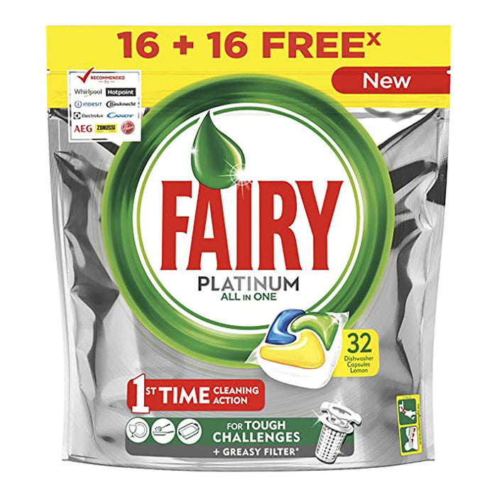 Pastile pentru Mașina de spălat vase Fairy Platinum All in One