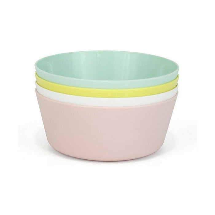 Set de boluri Dem Multicolor 4 Piese Plastic 12 x 12 x 5 cm (4 Piese) (24 Unități)