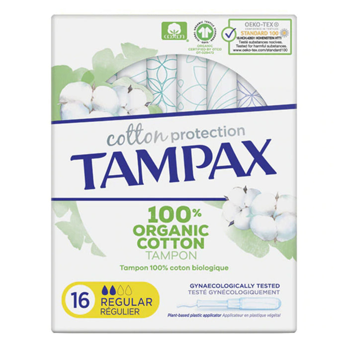 Tampoane Normale Tampax Tampax Organic Regular (16 uds) 16 Unități