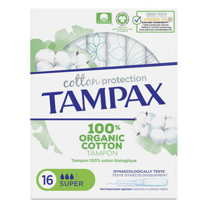 Tampoane Super ORGANIC Tampax Tampax Organic Super (16 uds) 16 Unități