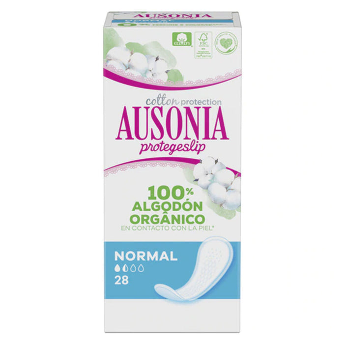 Protej-slip Normal ORGANIC Ausonia Ausonia Organic (28 uds) 28 Unități