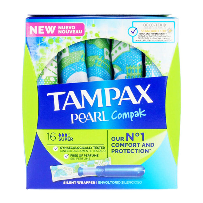 Tampoane Super PEARL Tampax Tampax Pearl Compak (18 uds) 18 uds