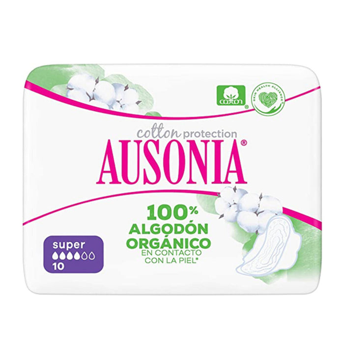 Absorbante Super cu Aripioare ORGANIC Ausonia (10 uds)