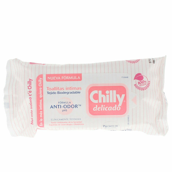 Servețele Umede Igienă Intimă Chilly Delicado (12 uds)