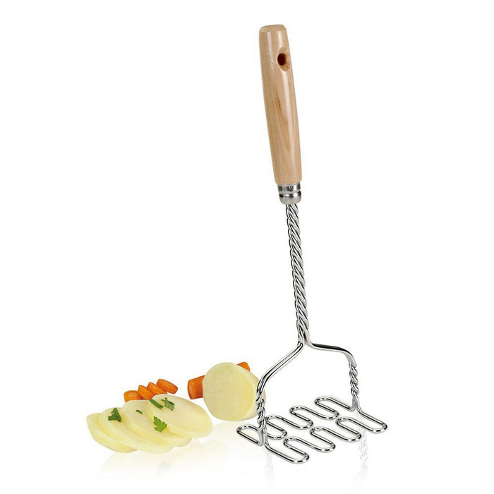 Dispozitiv pentru zdrobit cartofi Metaltex Mânere din lemn (10 x 9,2 x 32,2 cm)