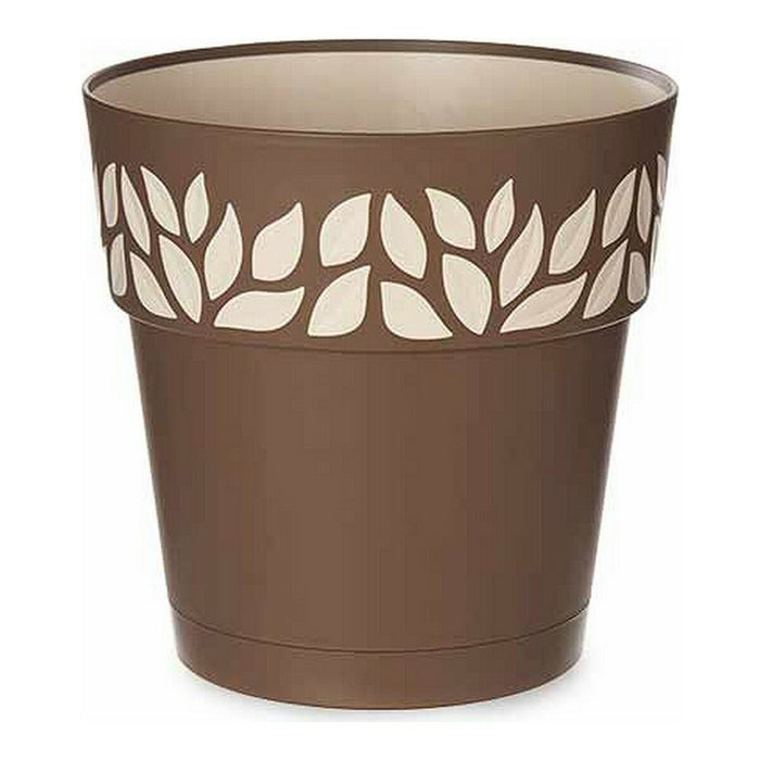 Ghiveci cu auto-udare Stefanplast 3920211 Bej Maro Plastic 25 x 25 x 25 cm