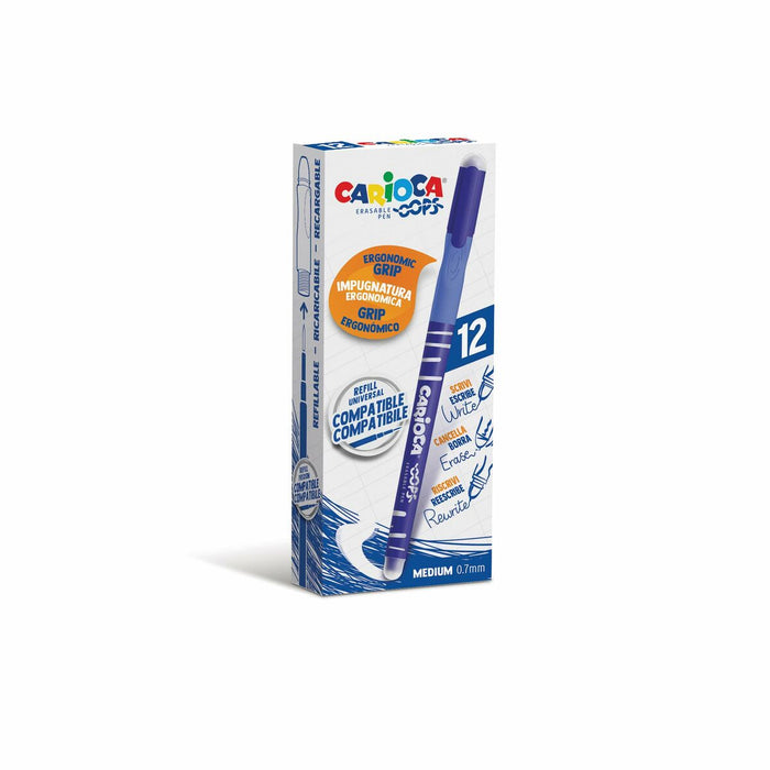 Stilou Carioca Oops Albastru 0,7 mm 12 Piese