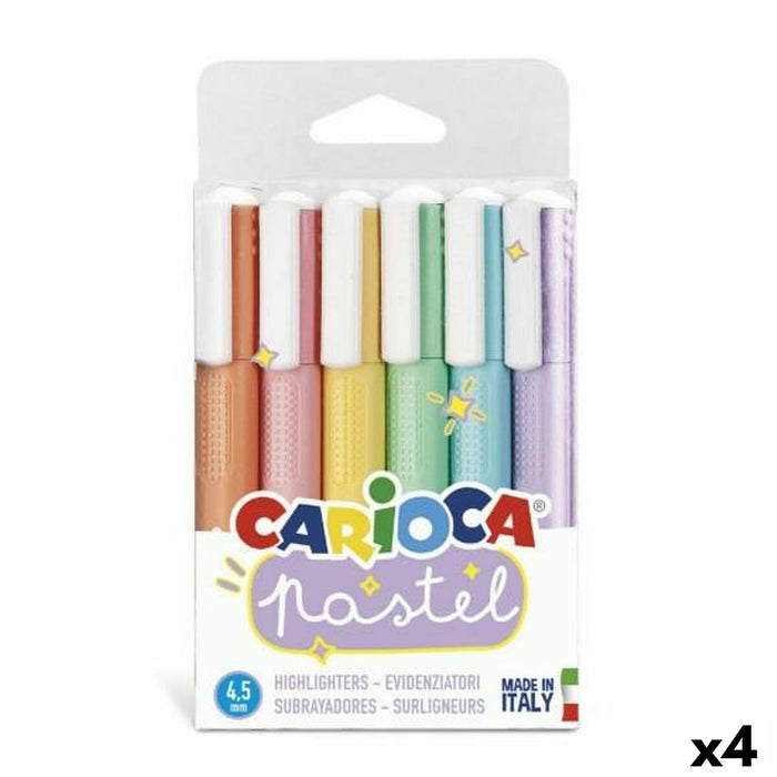 Set de markere Carioca 6 Piese Multicolor Plăcintă