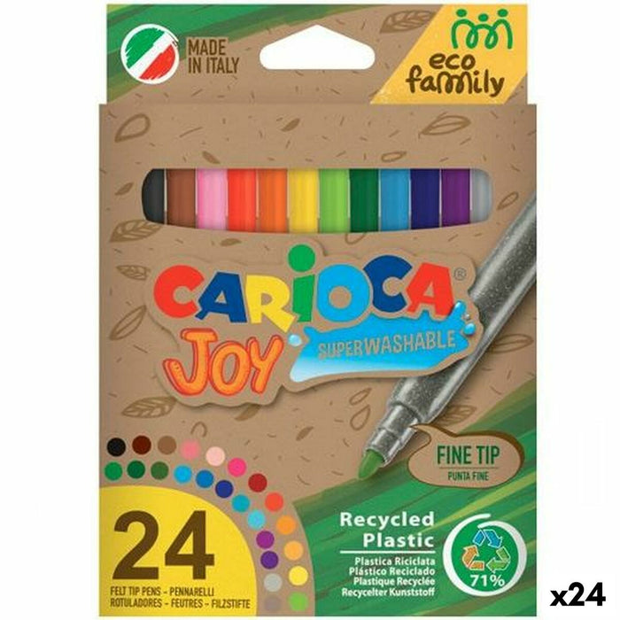 Set de Carioci Carioca Joy Eco Family 24 Piese Multicolor (24 Unități)