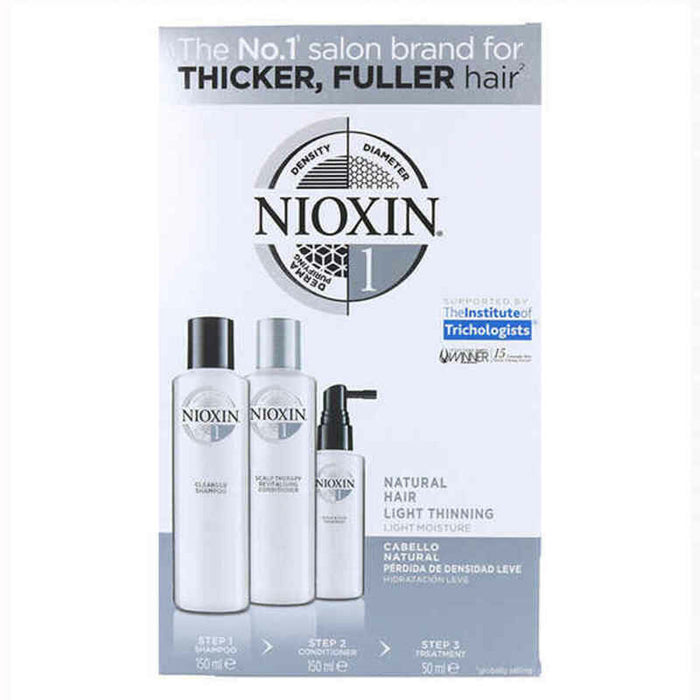 Tratament pentru întărirea părului Nioxin Trial Kit System 1 Natural Leve 3 Piese