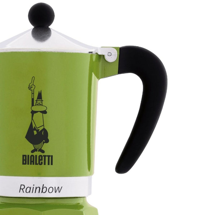 Cafetieră Italiană Bialetti Rainbow Verde Metal Aluminiu 60 ml