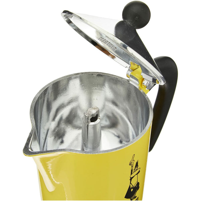 Cafetieră Italiană Bialetti Rainbow Galben Metal Aluminiu 300 ml 6 Cești