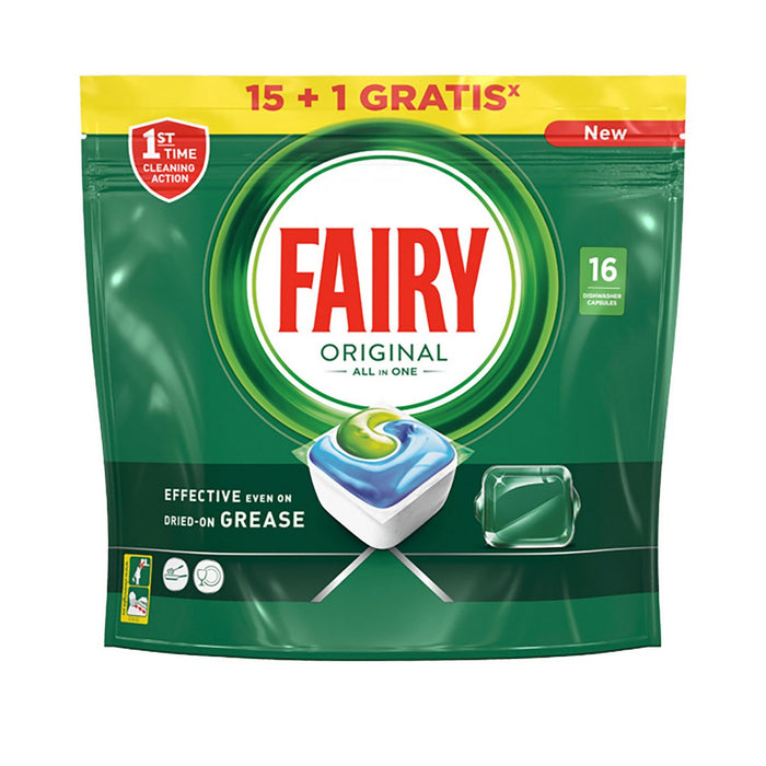Pastile pentru Mașina de spălat vase Fairy Original 16 Capsule
