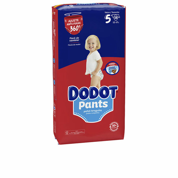 Servețele pentru copii Dodot Pants Chiloțel Mărimea 5 (58 Unități)