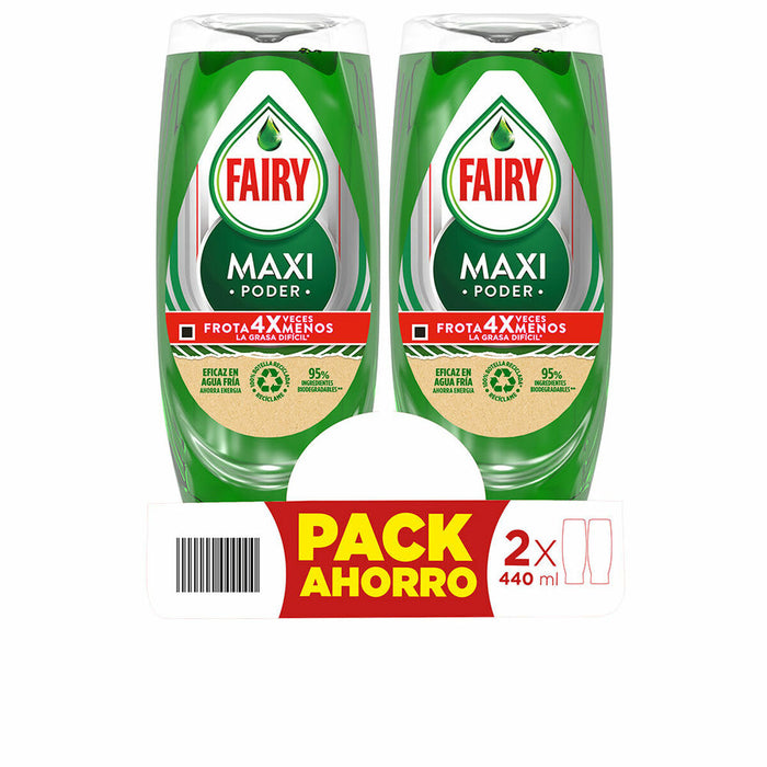 gelul de spălat vase manual Fairy Maxi Poder 2 x 440 ml