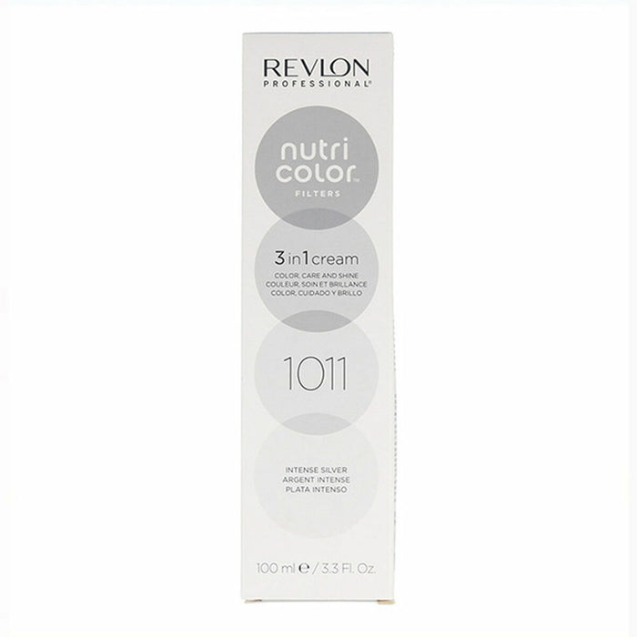 Colorare Permanentă Cremă Revlon Nutri Color 3 în 1 1011 - Intense Silver Nº 1011 Intense Silver 100 ml