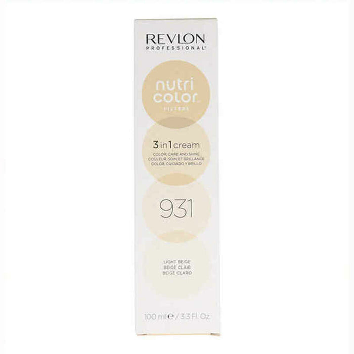 Colorare Permanentă Cremă Revlon Nutri Color 3 în 1 931 - Light Beige (100 ml)