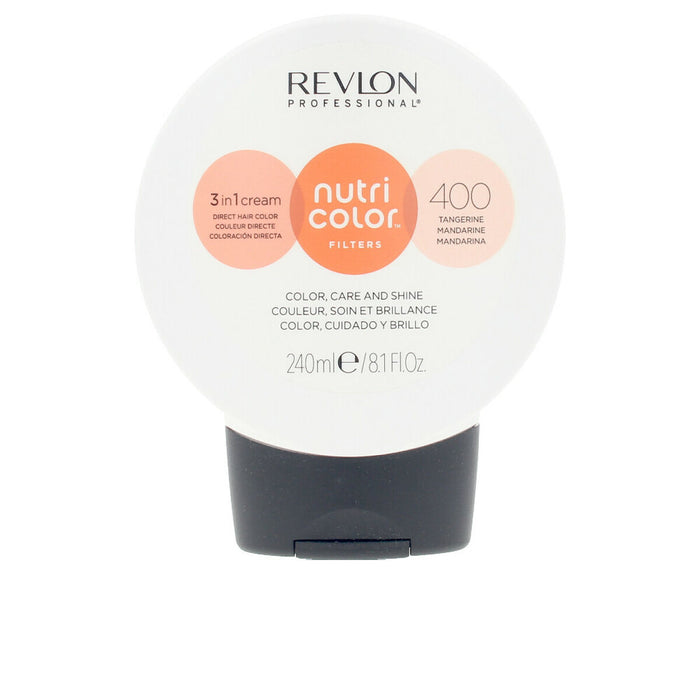 Colorare Permanentă Cremă Revlon Nutri Color Filters Mandarină Nº 400 (240 ml)